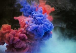 colored smoke clouds 